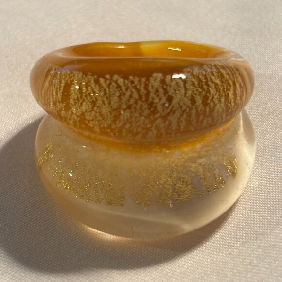 Murano Glass Ring - Size 6.5 - Picture 1 of 4